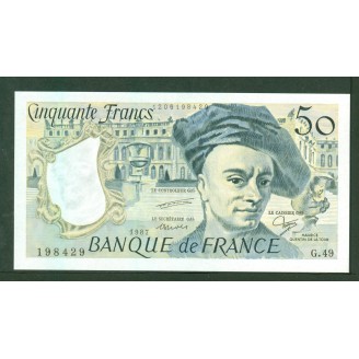50 Francs Quentin 1987 Etat...