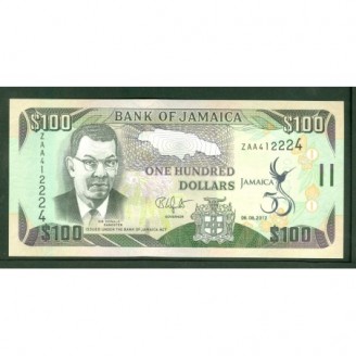 Jamaïque 100 Dollars 2012...