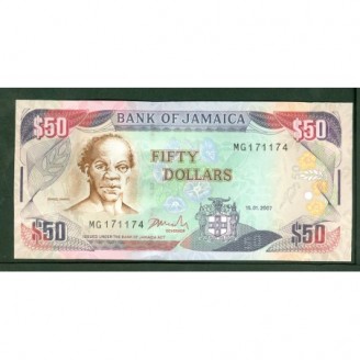 Jamaïque 50 Dollars 2007...