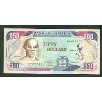 Jamaïque 50 Dollars 2012...