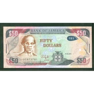 Jamaïque 50 Dollars 2013...