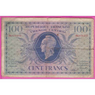 100 Francs Etat TB- 1943...