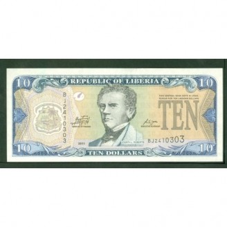 Libéria 10 Dollars 2011...