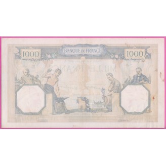 France Etat TTB 1000 Francs...