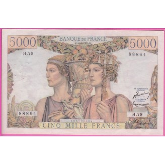 France Etat SUP 5000 Francs...