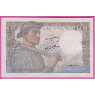 France Etat TTB 10 Francs...