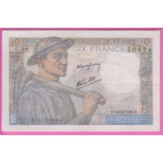 France Etat TTB+ 10 Francs...