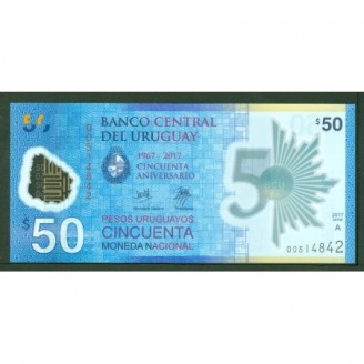 Uruguay 50 Pesos P.100 2017...