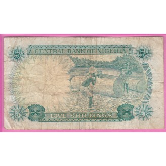Nigeria 5 Shillings P.10a...