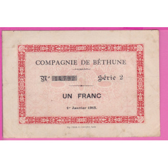 Billet De Nécéssité Béthune...