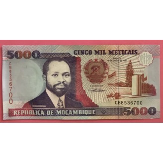 Mozambique 5000 Meticais...