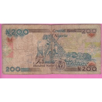 Nigeria 200 Naira P.29a B 2000