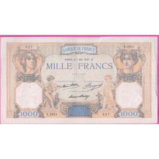 France Etat TB+ 1000 Francs...