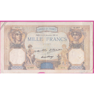 France Etat TB- 1000 Francs...