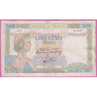 France 500 Francs La Paix...