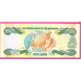 Bahamas P.68 1/2 Dollar...