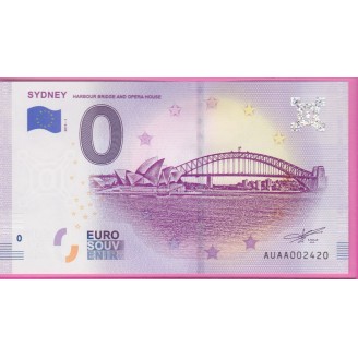 AUSTRALIE SYDNEY   0 EURO...