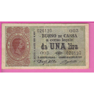 Italie P.33 Etat TB+ 1 Lire...