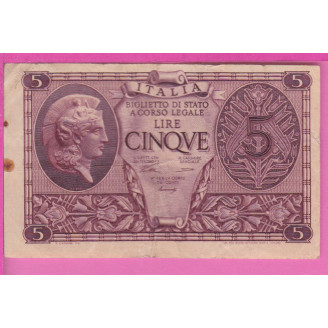 Italie P.31a ETAT TB 5 Lire...