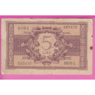 Italie P.31a ETAT TB 5 Lire...