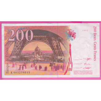 200 Francs Eiffel Etat TTB+...