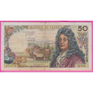 50 Francs Racine Etat TB...