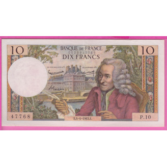 10 Francs Voltaire Etat...