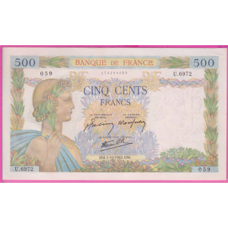 France 500 Francs La Paix...