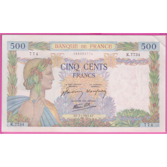 France 500 Francs La Paix...