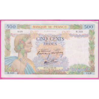 France 500 Francs La Paix...