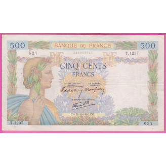 France 500 Francs La Paix...