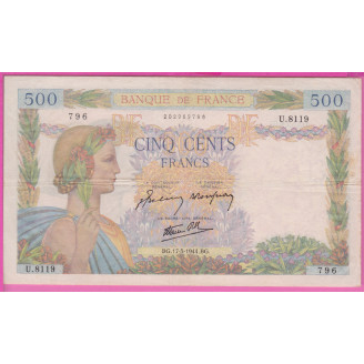 France 500 Francs La Paix...