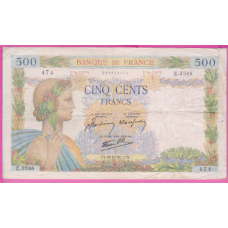 France 500 Francs La Paix...