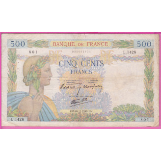 France 500 Francs La Paix...