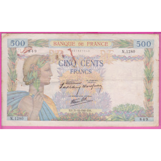 France 500 Francs La Paix...