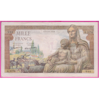 1000 Francs Demeter Etat...