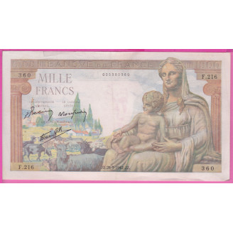 1000 Francs Demeter Etat...