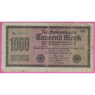 Allemagne 1000 Mark Etat TB...