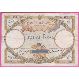 50 Francs LOM 22.2.1934...