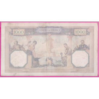 France Etat TB+ 1000 Francs...