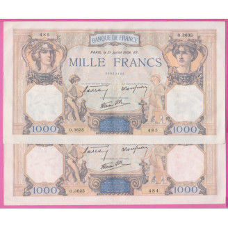 France Etat SUP 1000 Francs...