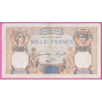 France Etat TB 1000 Francs...