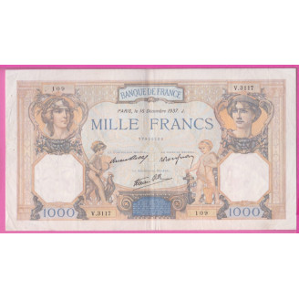 France Etat TB+ 1000 Francs...