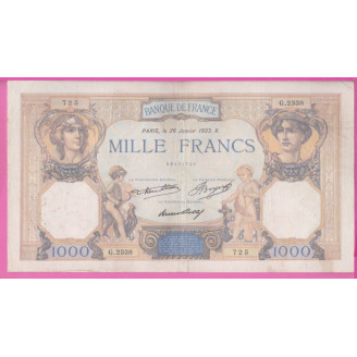 France Etat TB+ 1000 Francs...