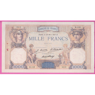 France Etat TTB 1000 Francs...