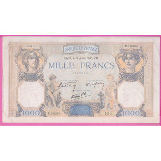 France Etat TTB 1000 Francs...