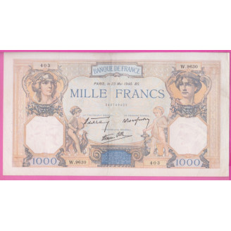 France Etat TTB 1000 Francs...