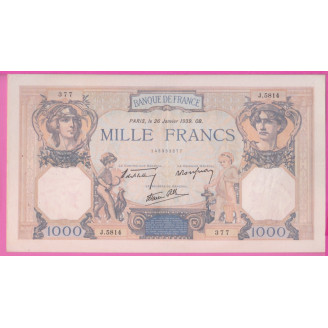 France Etat TTB 1000 Francs...