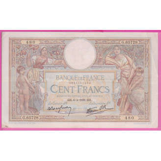 100 Francs LOM 06.04.1939...