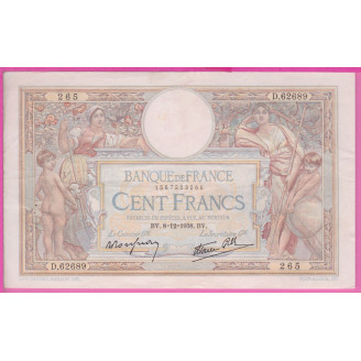 100 Francs LOM 08.12.1938...